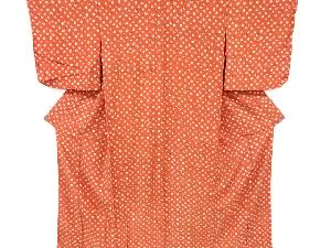 アンティーク　錦紗抽象花模様着物